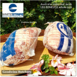 Lamb LEG BONELESS frozen Australia MIDFIELD half cut +/- 1.5kg (price/kg)